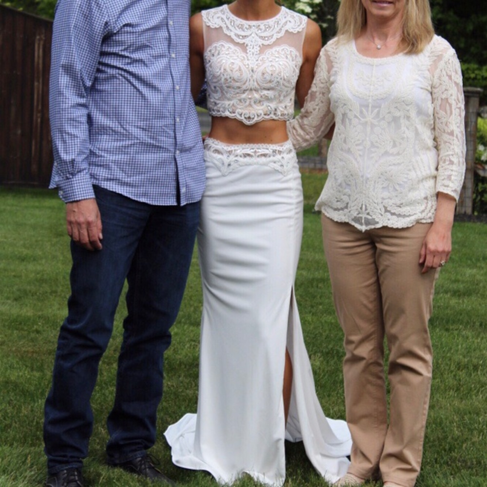 White prom dress